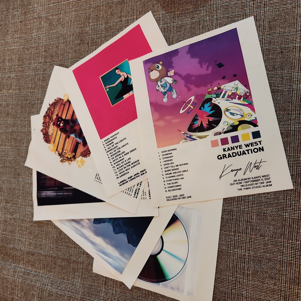 Kanye west Album cover/ Sets of 6